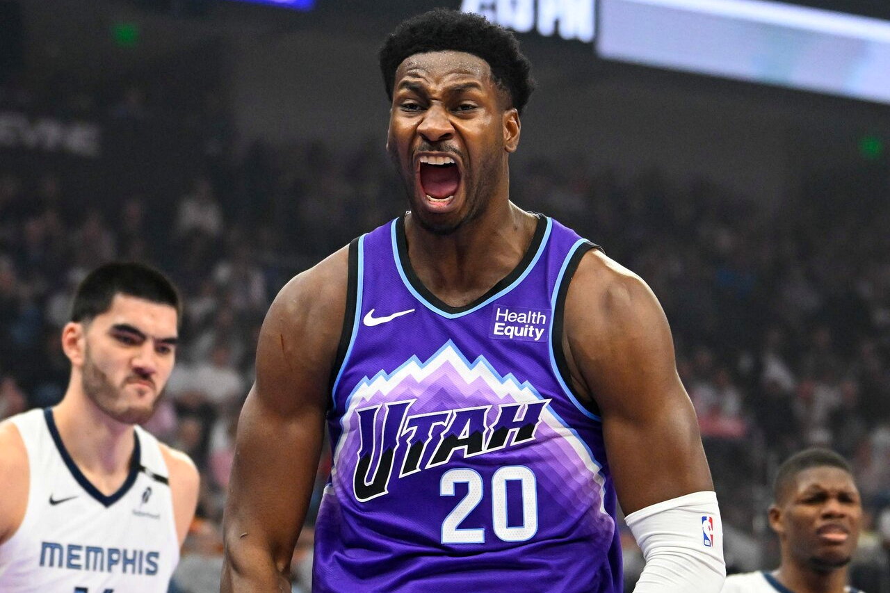 明星长人杰克森(Jaren Jackson Jr.)。 法新社 明星长人杰克森(Jaren Jackson Jr.)。 法新社