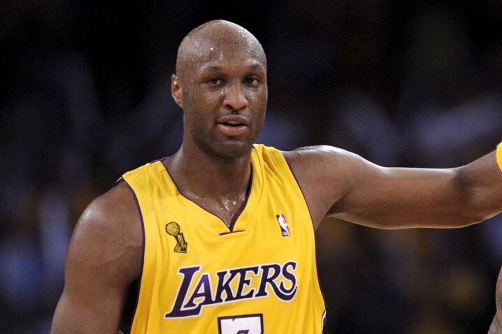 前湖人队球星欧顿(Lamar Odom)。欧新社 前湖人队球星欧顿(Lamar Odom)。欧新社